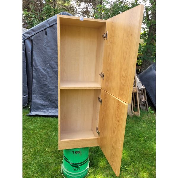 2 door cabinet. 45 1/2H X 15 3/4W X 13 deep.