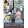 Image 1 : Cement Lions. 20” tall.