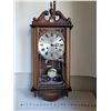 Image 1 : Vintage Glory  wood clock. Working. Replaced with quarts movement, battery included.