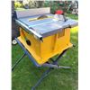 Image 4 : Dewalt table saw & stand, fence, miter gage, carbide blade, complete and working.