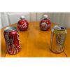 Image 1 : 2 Full Cola-Cola Collectible Bottles & 2 Cans
