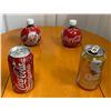 Image 2 : 2 Full Cola-Cola Collectible Bottles & 2 Cans