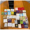Image 2 : Metal Matchbox Holder & 40 Pieces of Advertising Penny Matches/Holders