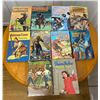 Image 1 : 10 Vintage Children’s Books - Timber Trail Riders x 2, Throw The Long Bomb!, Garrison’s Gorillas and