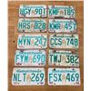 Image 1 : 1985, 1986, 1987, 1988, 1989 Saskatchewan License Plates x 10