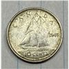 Image 1 : 1949 Canadian Ten Cent Silver Coin