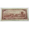 Image 2 : 1954 Canadian Two Dollar Bill $2
