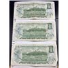 Image 2 : 1973 Canadian One Dollar Bills $1 x 3