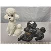 Image 2 : Pair of poodle dogs (white one repaired)