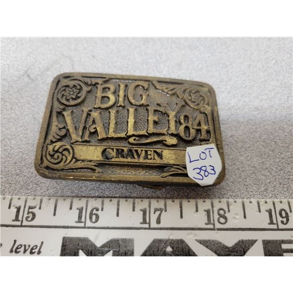 Big valley (Craven) belt buckle (1984)