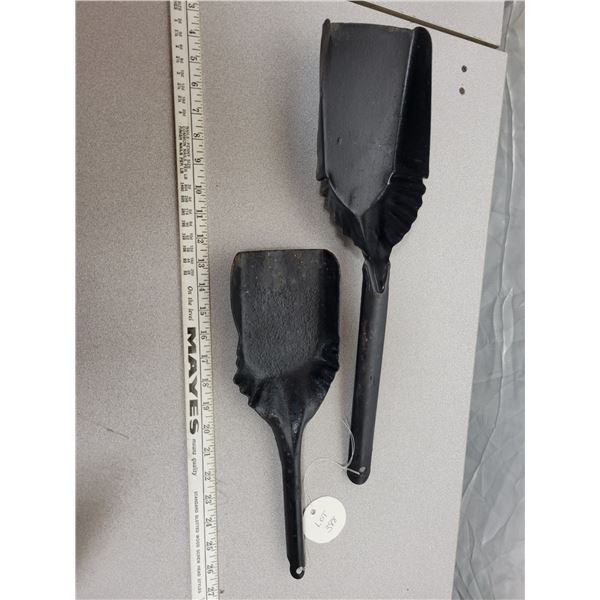 Pair of coal skuttle shovels