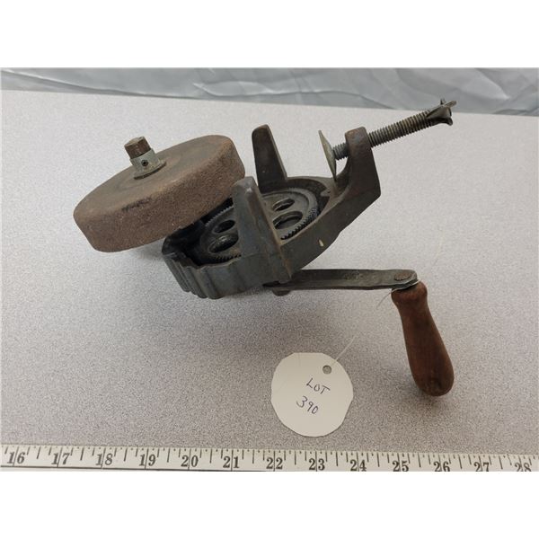 Hand crank vintage sharpener