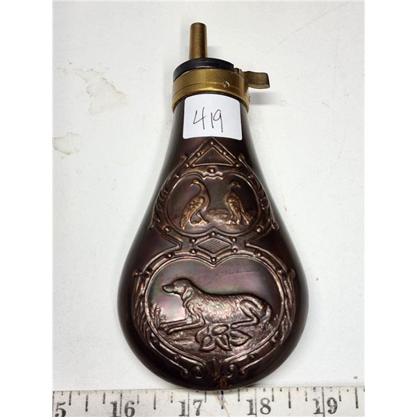 Antique Black Powder Muzzle Loader Flask