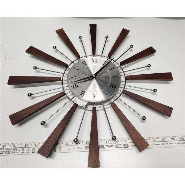 Mid Century Modern Starburst wall clock