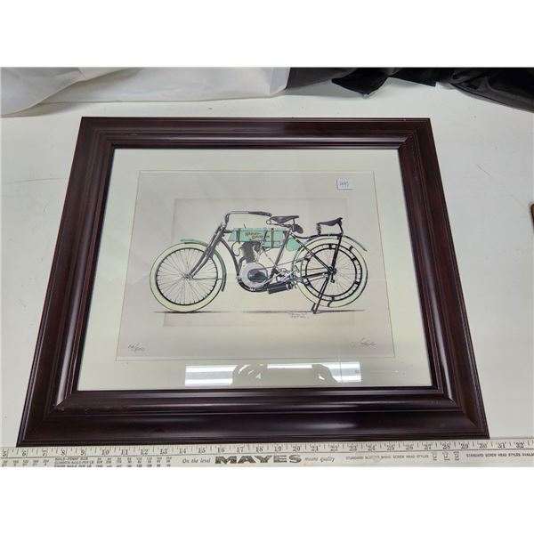 Harley Davidson Numbered Print, H-1ft 9 