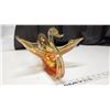 Image 4 : Beautifully Hand Blown Stretched Red/Orange Chalet Glass Swan