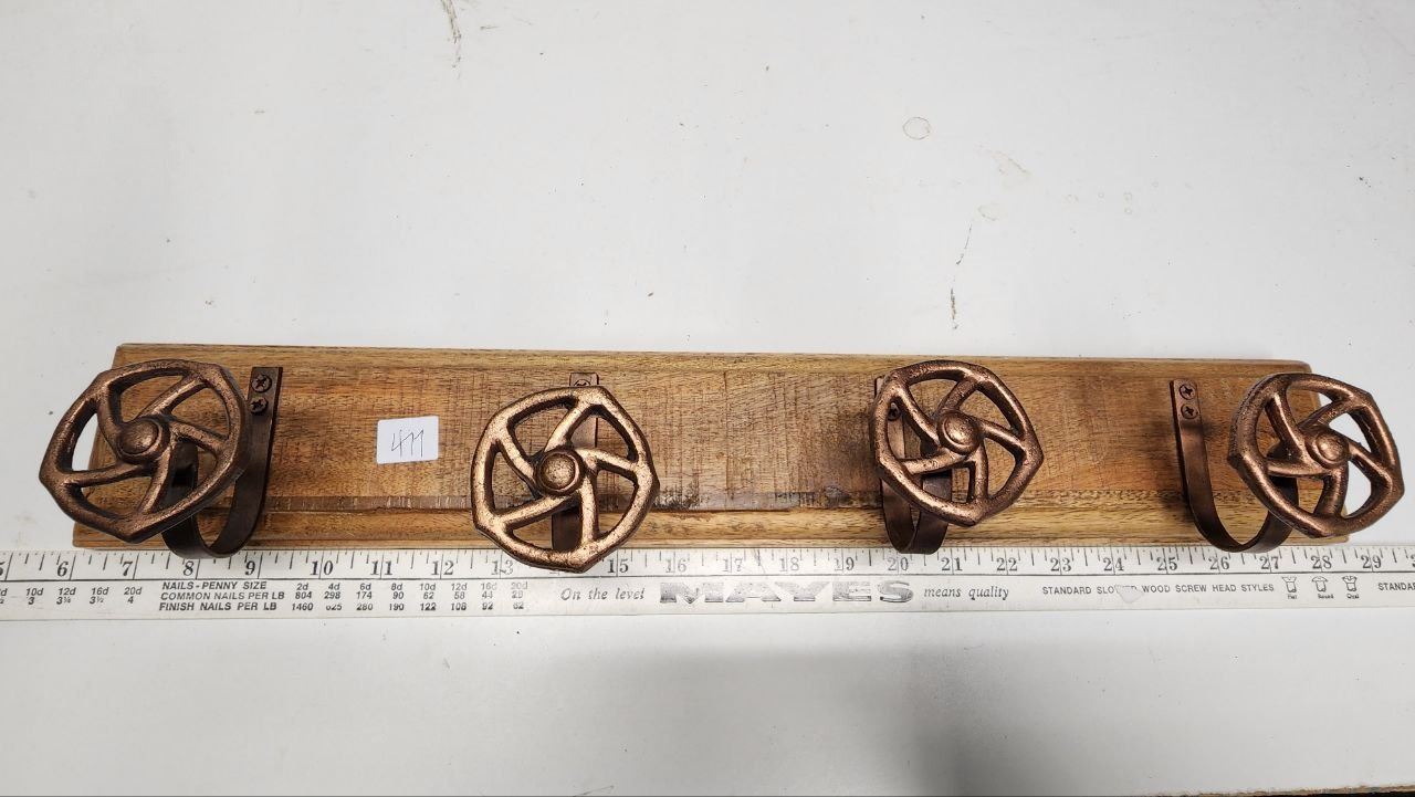 Steampunk Wall Mount Hat/Towel Holder - Schmalz Auctions