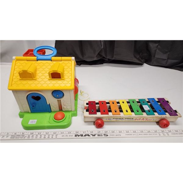 Fisher Price play house and Fisher Price "Pull A-Tune" Xylophone