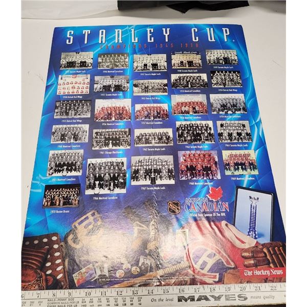 Stanley Cup Champions Poster 1945-1970