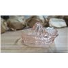 Image 3 : vintage pink depression glass, juicer