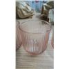 Image 7 : set of 4 vintage pink depression juice glasses