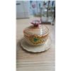 Image 1 : vintage "genuine Staffordshire" hand painted sugar bowl, england