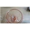 Image 4 : vintage pink depression glass covered candy dish