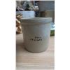 Image 1 : 1 gal crock- chip on side, "14 cups"