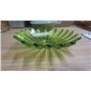 Image 2 : green art glass serving dish