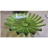 Image 3 : green art glass serving dish