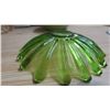 Image 5 : green art glass serving dish