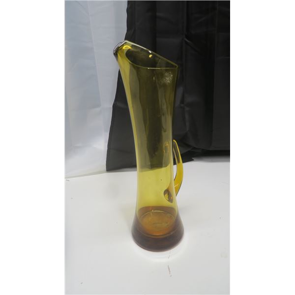 vintage tall glass EWER