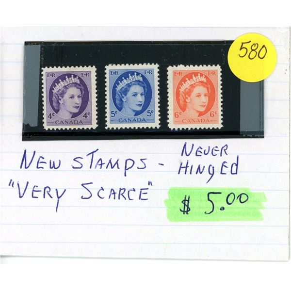 Elizabeth Stamp Set - New, Never Hinged