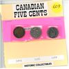 Image 2 : (3) Canadian 5¢ - 1943 Tombac, 1951 Refinery, 1967 Rabbit