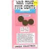 Image 1 : (3) 1943 Canadian Tombac 5¢ Coins