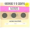 Image 1 : (3) George V 5¢ Coins- 1930, 1931, 1932