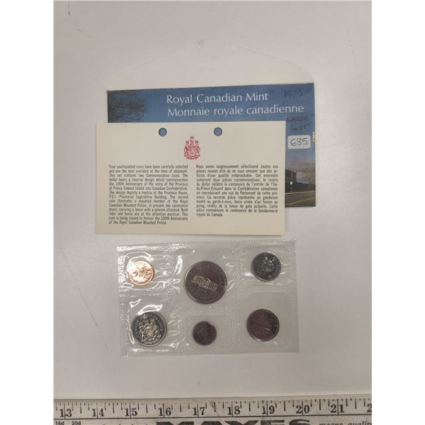 1973 6 coin Large Bust Canadian Proof Like Set. Includes Large Bust ...