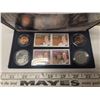 Image 1 : 1953 – 2002WP Queen Elizabeth II Coronation Stamp & Coin Set. 4-coin set includes 4 48 Cents Stamps.