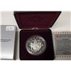 Image 1 : 1994 RCMP Northern Dog Team Patrol Proof Silver Dollar. Commemorates the 25th Anniversary of the las