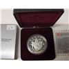 Image 2 : 1994 RCMP Northern Dog Team Patrol Proof Silver Dollar. Commemorates the 25th Anniversary of the las