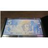 Image 7 : Lasting Impressions Bank of Canada set of 2 $5 Uncirculated Bank Notes with Identical Serial Numbers