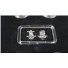 Image 11 : 12-coin Vancouver Winter Olympic Games Sterling Silver 25 Cents and one Ounce Silver Bar Set. Very f