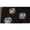 Image 7 : 12-coin Vancouver Winter Olympic Games Sterling Silver 25 Cents and one Ounce Silver Bar Set. Very f