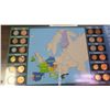 Image 4 : Euro Coin Collection. Complete 24-coin set includes obsolete coins and new Euro coins from Austria, 