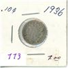 Image 1 : 1936 CDN Silver 10 cent coin