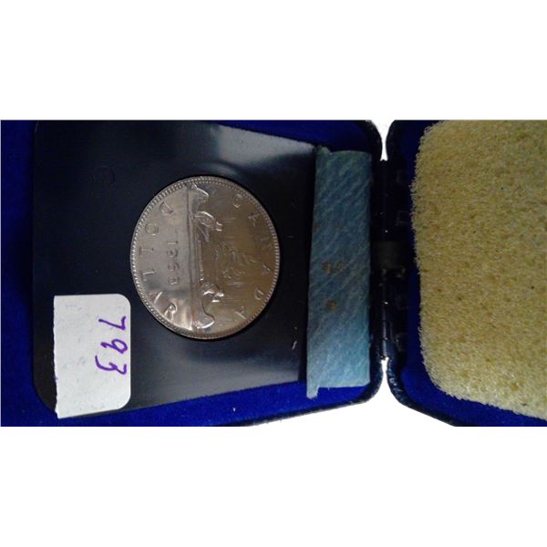 1968 RCM Dollar coin in Original Case and outer cardboard