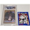 Image 2 : Set of 3 Sports Memorabilia, 8.5 Graded Micheal Jordan All Stars Card, NFL Rough Riders Ray Elgarrd 