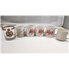 Image 1 : Set of Assorted Coffee Mugs and Coat of arms glass cup, 6 pcs