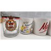 Image 3 : Set of Assorted Coffee Mugs and Coat of arms glass cup, 6 pcs