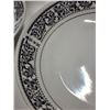 Image 3 : Set of 5, 4 pc black & White, Regal Renaissance Fine China and 1 Tientsin Porcelain plate